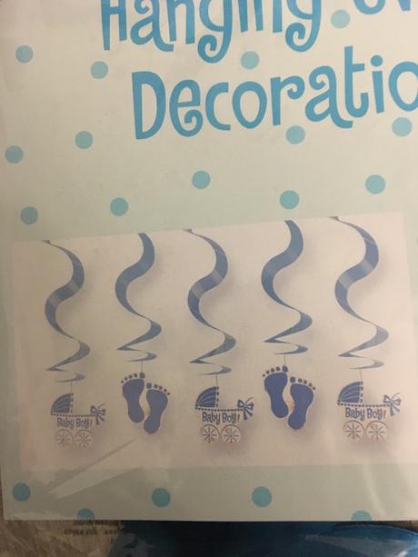 Girlandy na oslavu pri narodení babatka baby boy, 