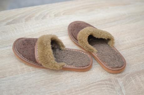 Detské hnedé papuče 27, 27