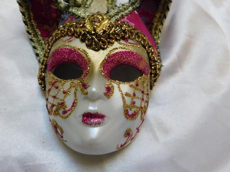 Maska z benátok -miniatura len pre bábiky, 