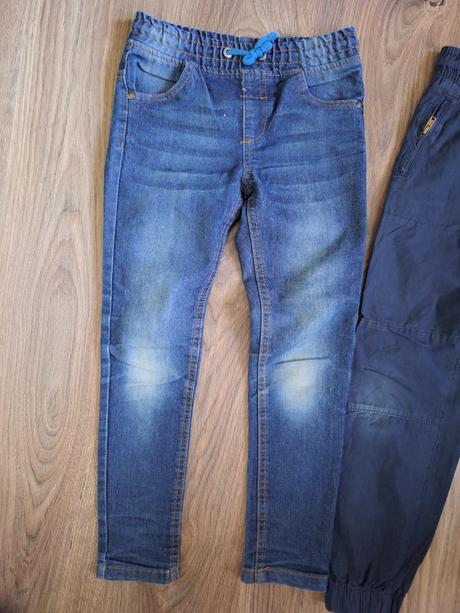 Rifle  + tenšie nohavice, 128