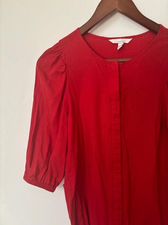 Cervene lanove saty, h&m,s
