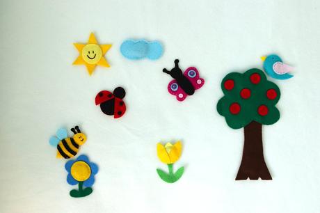 Filcove magnetky - 18 druhov,