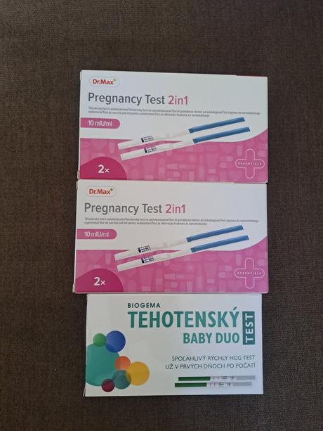 Tehotenské testy 4ks + 1 grátis, 