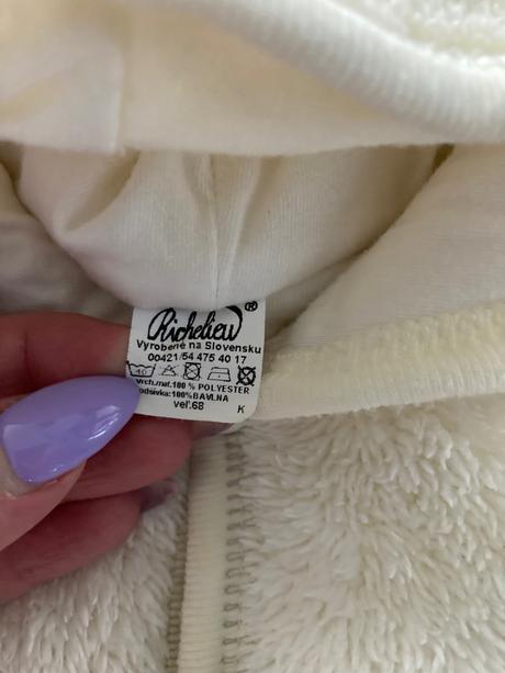 Zimný komplet 68 + čiapočka, richelieu,68