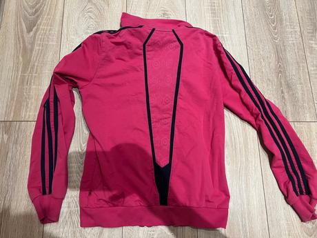 Krasna ruzova mikina adidas, adidas,l