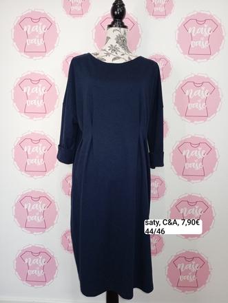 Modré šaty 44/46, c&a,44