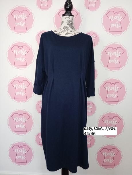 Modré šaty 44/46, c&a,44