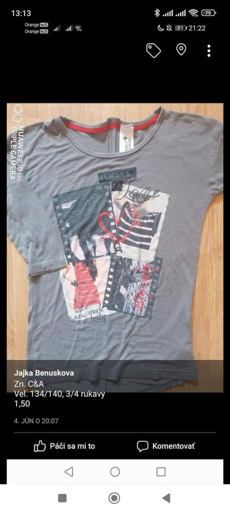 Tričko, c&a,134