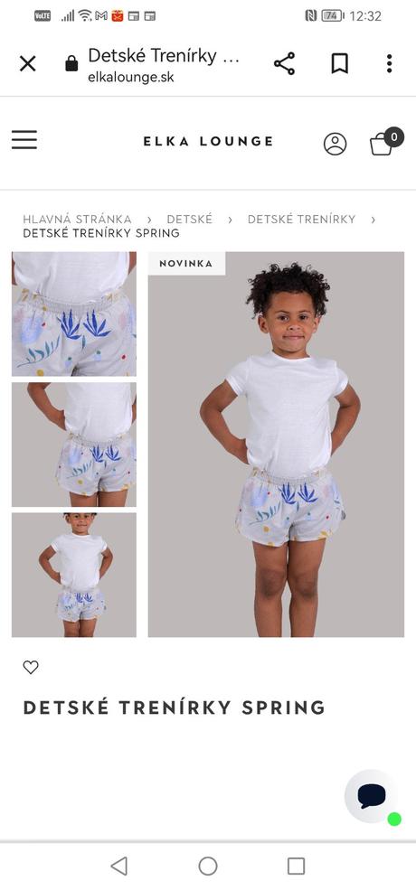 Elka sladké šortky, trenky v 86/92, 92