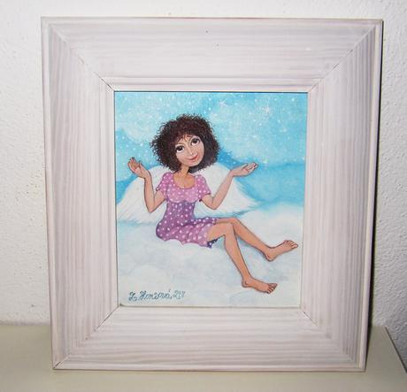 Obraz - anjel, orig. olejomaľba od zuzana honsová, 