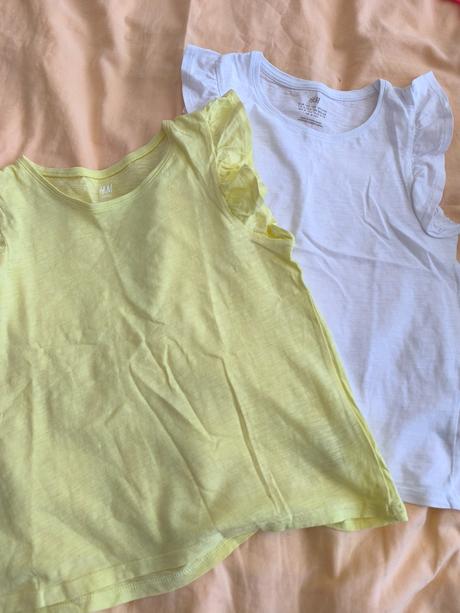 Tričká 2ks, h&m,134