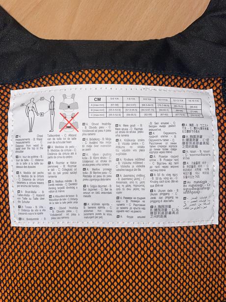 Detská jazdecká vesta zn. decathlon fouganza 8-9r, 