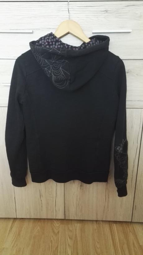 Čierna mikina na zips, s