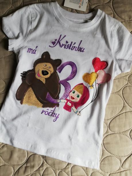 Maľované body, tričko, 56 - 92