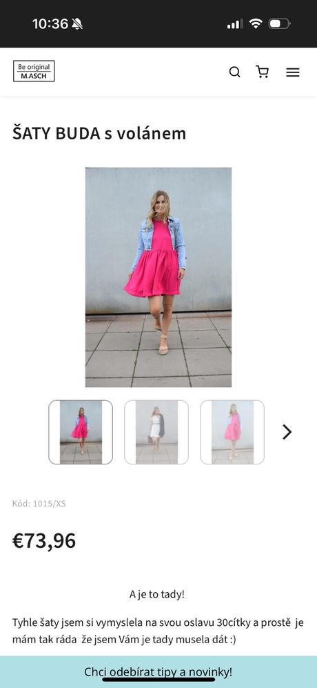 Šaty buda m.asch be original, s