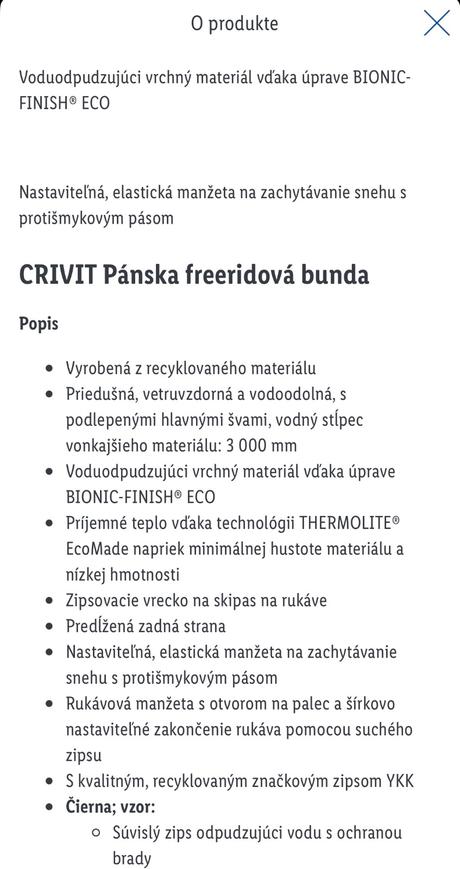 Pánska freeridová bunda crivit v.m s poštovným, crivit,m