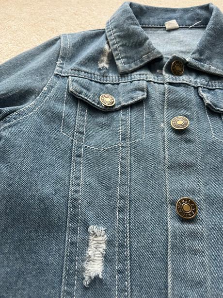 Riflová bunda pre dievča, 128