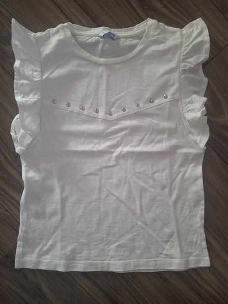 Bavlnené biele tričko mayoral, mayoral,152