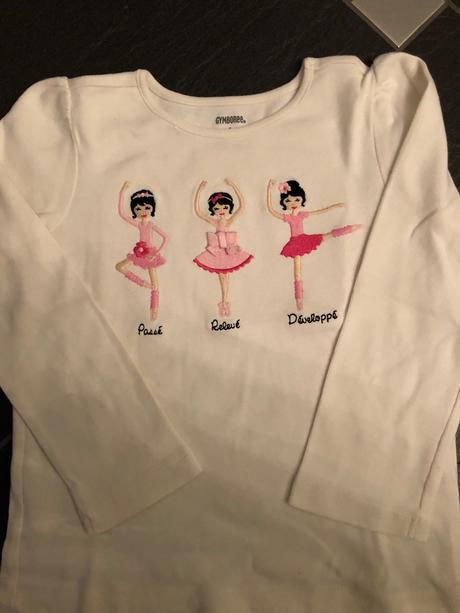 Tričko s baletkami, gymboree,104