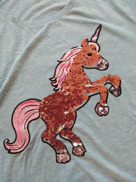 Flitrové tričko s jednorožcom (inz.č.30), xl