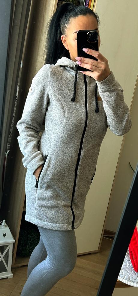 Dámska teplá predĺžená mikina, loap,m