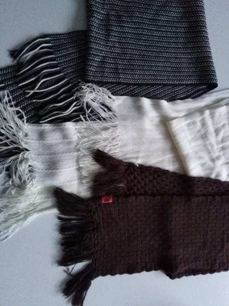 Teplý zimný šál, l