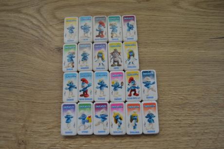 Domino kocky šmolkovia 24ks,