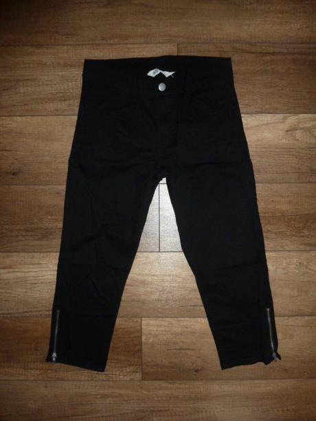 Čierne capri nohavice, h&m,170