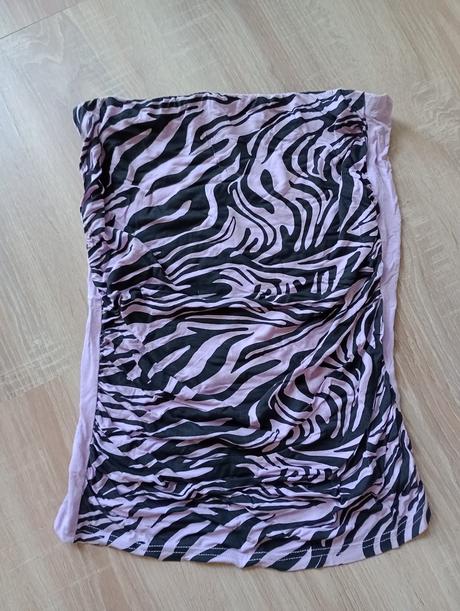 Modrý top bez rukávov, m