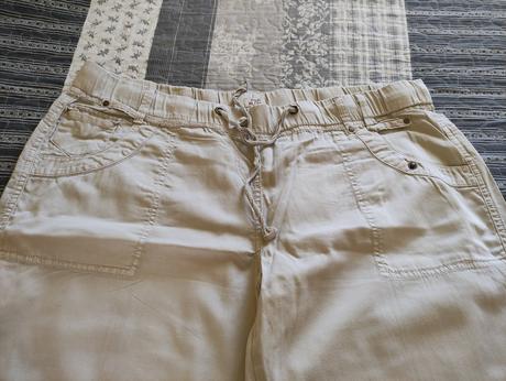 Ľanové nohavice, f&f,46