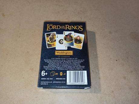 The lord of the rings waddingtons playing cards, 