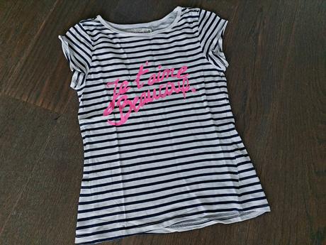 Krasne namornicke tricko top stav 8-10r, h&m,140