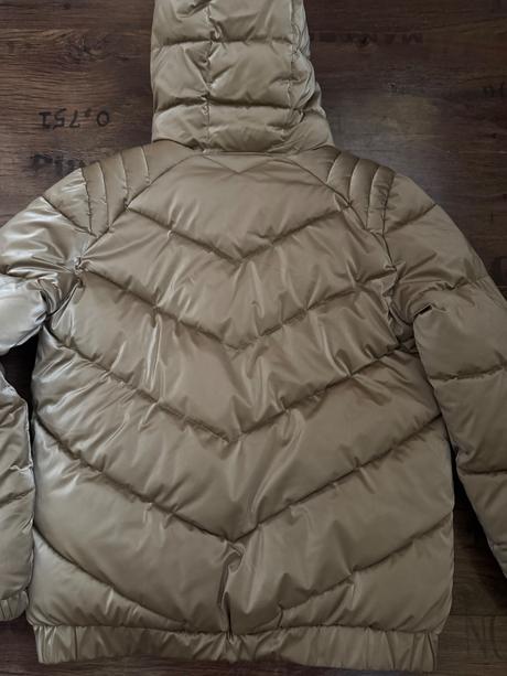 Teplá metalická zlatá jordan bunda, air jordan,152