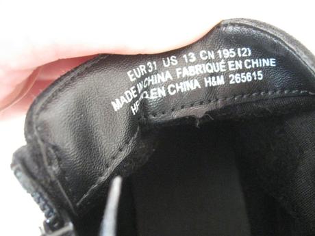 Dievčenské jesenné nízke čižmičky, 32/33, h&m,33