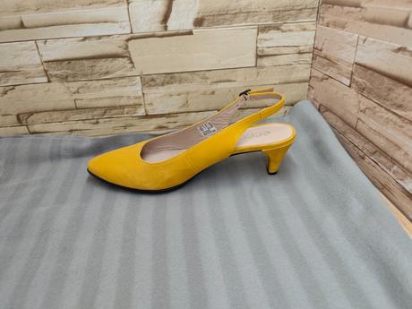 Ecco 40 - dámske kožené žlté sandále, ecco,40