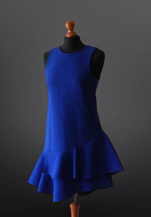Ponukám  kráľovské modré mini šaty sú priliehavého, h&m,xs