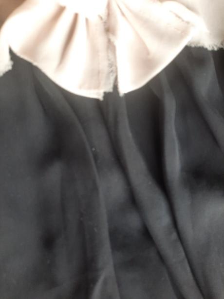 Letné malé čierne šifónové šaty, h&m,36