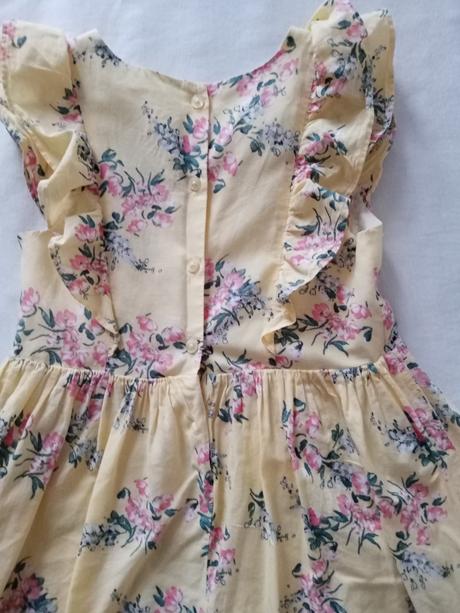 Žlté kvetované šaty, f&f,122