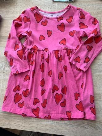 Šaty so srdiečkami h&m, h&m,98