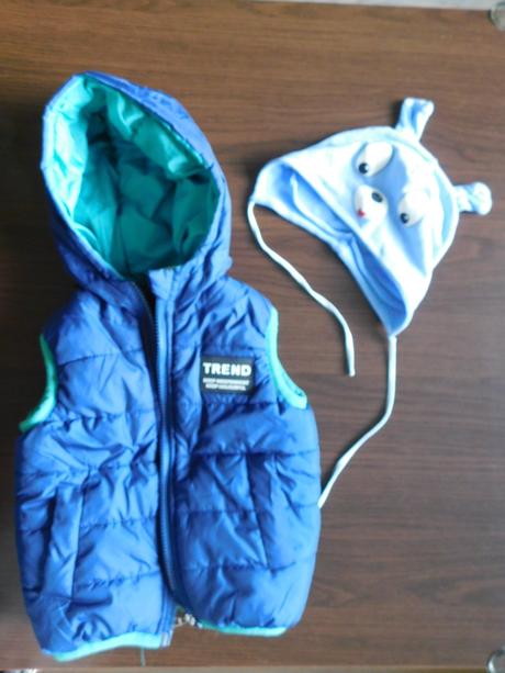 Vesta s kožušinkou vnútri takmer nová veľk. 1y, 80