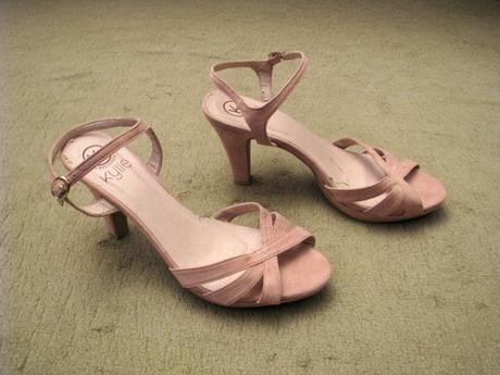 Ružové semišové sandálky, 41