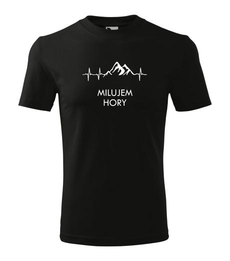 Unisex tričko - milujem hory, l / m / s / xl / xxl