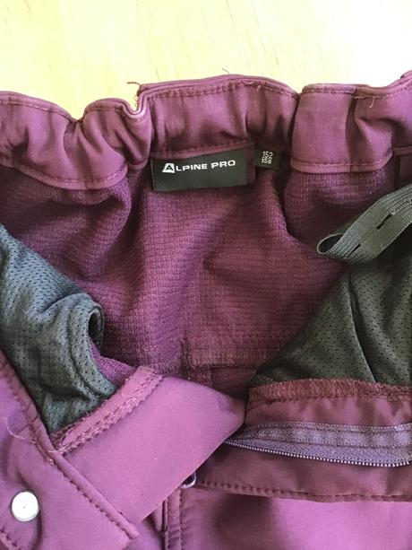 Softshellové nohavice, alpine pro,152