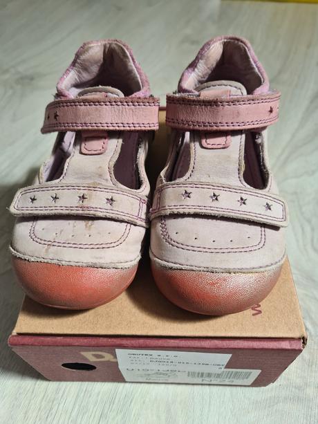 Kožené sandálky d.d.step mauve, veľ. 24, d.d.step,24