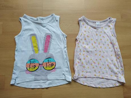 Dievčenské bavlnené tielka veľ. 86, baby club,86