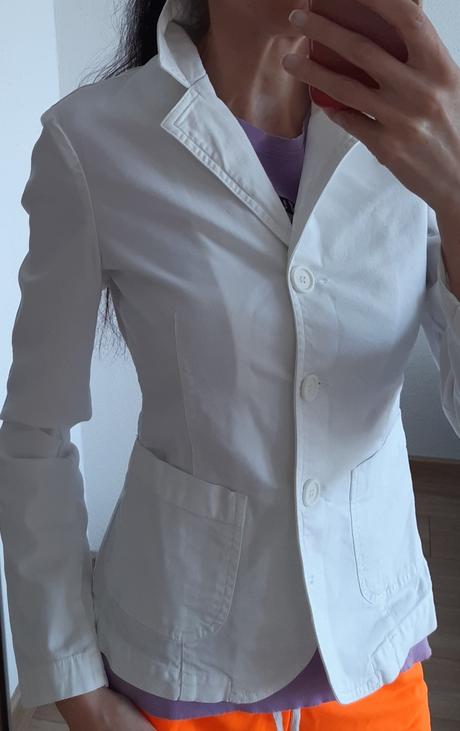 Biele sako, benetton,s