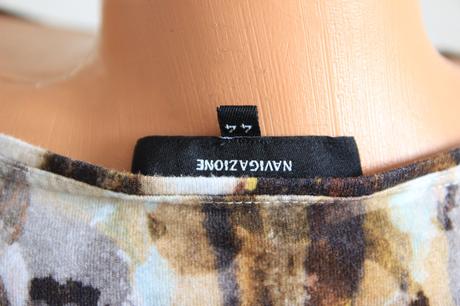 Hnedo biely top z bavlny a modalu, xxl