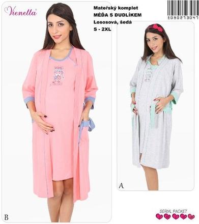 Tehotenská súpravička župan a nočná košeľa, vienetta secret,l / m / s / xl