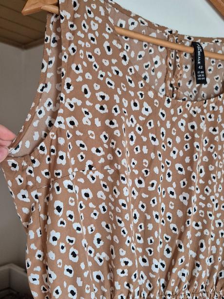 Hnedé elegantné letné šaty, 42