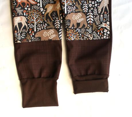 V lese, softshellové nohavice prechodné, 80 - 146